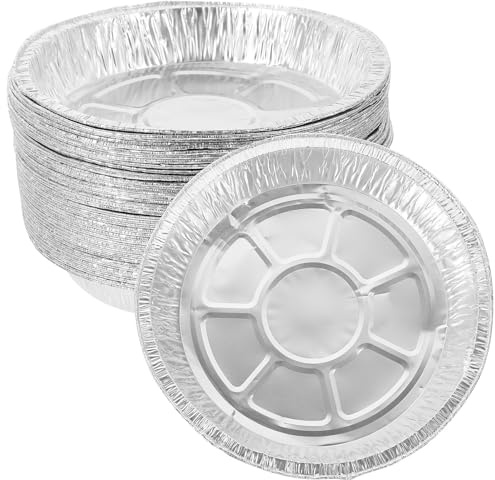Toyvian Teglie Usa e Getta Multifunzionali da 500ml, Resistenti al Calore 40 Pezzi in Foglio di Alluminio per Cucina e Feste, per Friggitrice ad Aria