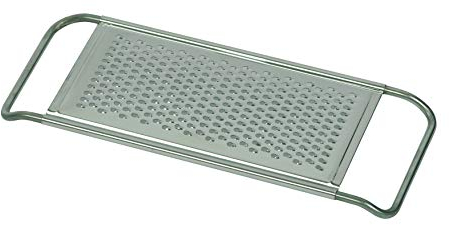 Kelomat, 2423-047, grattugia fine per verdure in acciaio inox, per formaggio cioccolato o noce moscata, 35 x 11 cm