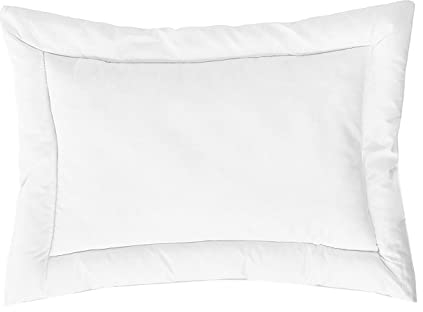 ZOLLNER flaches Kopfkissen für Kleinkinder - für Allergiker geeignet – Mischgewebe - waschbar bis 95°C – 40x60 cm - Hotelqualität