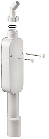 Sanitop-Wingenroth Viega 364687 Geruchverschluss für Wandmontage Modell 5636.1 Abgang senkrecht, weiß, 1 Stück, 40/50 mm, 22367 6