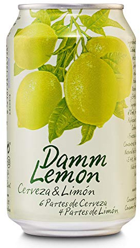 Damm Lemon | Cerveza Clara Mediterránea | Limón| Toque Lima | Mediterráneo | Pack 24 Latas x 330 ml | Total 7920 ml
