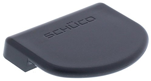 Schüco Balkontürgriff Aussen Ziehgriff + ToniTec Schraubenset Terrassentürgriff Anthrazit Grau (RAL7016)