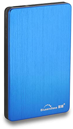 Blueendless 500Go Disque Dur Externe Portable avec USB3.0 pour Ordinateur de Bureau et Portable 6,3 cm 500 Go Bleu