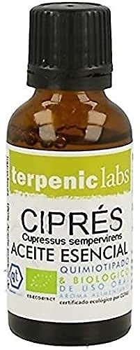 TERPENIC - Aceite Esencial de Ciprés de Provenza (Cupressus sempervirens var. stricta) - BIO - 30 ml - Uso Oral - Esencia ecológica mediterránea para preparaciones aromáticas