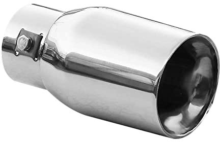 Auspuffblende Endrohr Auspuff Universell Schalldampf Edelstahl Oval bis 50mm Chrom AutoHobby