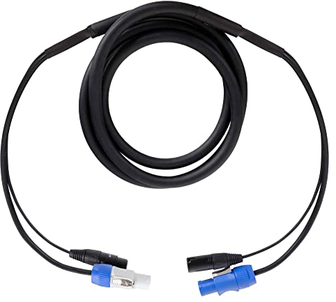 Pronomic Stage PPX-2.5 Hybridkabel Powerplug/XLR - Kombi-Kabel für Stromversorgung und Audiosignal zu aktiven Lautsprechern - Länge: 2,5 m