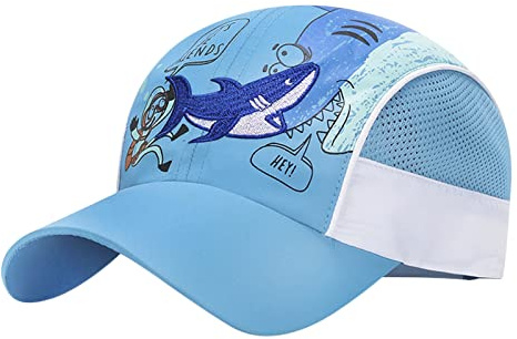 Casquette de Baseball Enfant Chapeau de Sport Séchage Rapide Chapeau de Maille Respirant Léger Casquettes Visière Anti UV été Cap Garçon pour Golf Running Foot-Ball Pêche Alpinisme