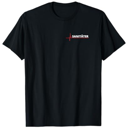 Sanitäter EKG Herzschlag Herzlinie Cooles Sanitäter T-Shirt