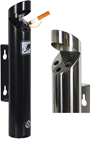 JTYX Outdoor Ashtray for Garden Patio Cigarettes Ash Butt Disposal, Stainless Steel Outside Cigar Container Ash Tray for Commercial