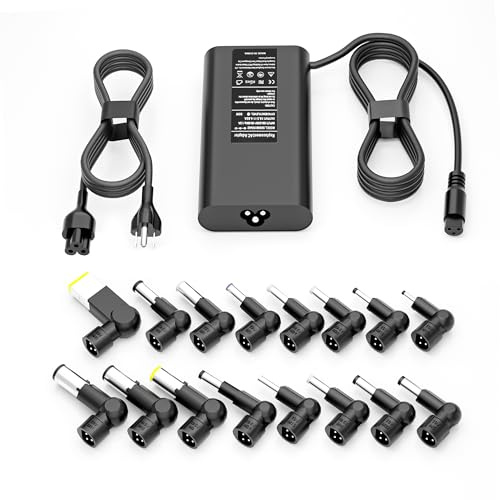 SZGUDULO 90W Slim Universal Laptop Charger Fast Adapter Compatible with Dell HP Acer Asus Lenovo IBM Sony Fujitsu Gateway Notebook Ultrabook Chromebook Power Supply Cord with 16 Tips