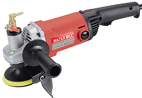 Lijadora de piedra húmeda de 1400 W, pulidora profesional en húmedo, lijadora de piedra con variable, 1100-8100 rpm, molienda húmeda y pulido en húmedo para mármol, cemento, granito, terrazo