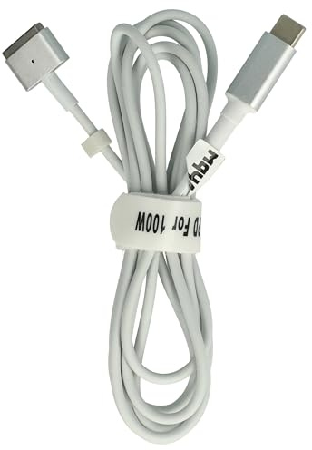 vhbw Adapterkabel USB Typ C auf MagSafe 2 kompatibel mit Apple MacBook Air 13 (2012-2017) Notebook, Laptop - 170 cm, 100 W, PVC