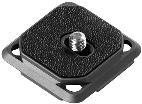 FANAUE CP-01 Camera Clip QR Mount Plate for Peak Design with 1/4 inch Screw, Quick Release Plate Compatible with Arca Swiss/RRS Tripod Ball Head Adapter to Shoulder Strap with 4 Safety Holes