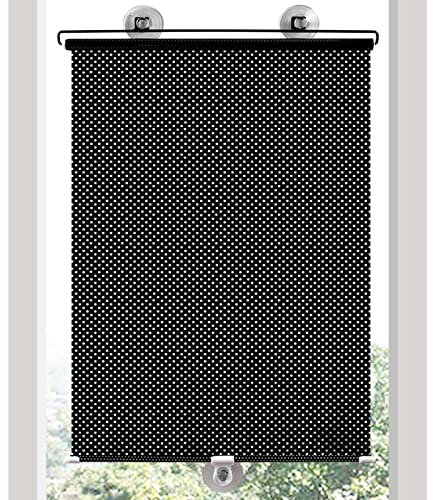 Agashi Saugnapf-Rollo, Fensterjalousien, Sonnenschutz-Verdunkelungsrollo, Sonnenschutzrollo Für Dachfenster, Ohne Bohren/45 * 125Cm/18 * 49In