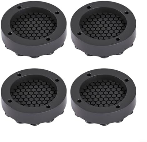 snowchecking 4 x Waschmaschinenfüße Pad, Anti-Vibrationsmatte, Anti-Rutsch-Pad, Stoßdämpfer für Waschmaschinen und für verschiedene Haushaltsgeräte (schwarz)