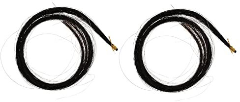 UPKOCH Natürliche Pferdehaare Für Bratschenbögen Bündel Schwarz Instrumentenzubehör Glatt Und Zart Langlebig Und Formsicher