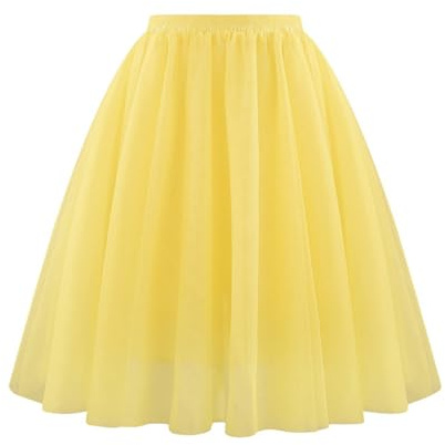 Tütü Tüllrock Damen Karneval Lang Rockabilly Kostüm Regenbogen Rock Bunt Petticoat Tutu Ballet Trock 50Er Mehrschichtiger Taillen Unterrock Prinzessin Tanzkleid Für Karneval Cosplay 2025
