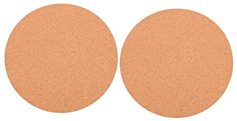 YARNOW 2pezzi Sottobicchieri Sughero per Piante Tappetini Rotondi per Vasi da Fiore Protezione e Facilità di Movimento per Tuo Spazio