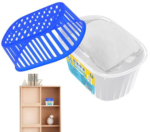 Scatola Assorbiumidità,Assorbtori Umidità, Scatola Deumidificatore Di | Capacità Da 500 Ml, Forniture Per La Respirazione 'aria Sana Per Bagno, Armadi, Sala Studio, Soggiorno