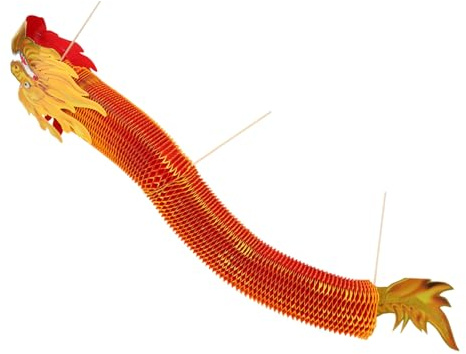 FRCOLOR Décoration Photo Nouvel An Chinois Avec Dragon Papier Accessoires Photo Pour Fête Intérieure Et Extérieure