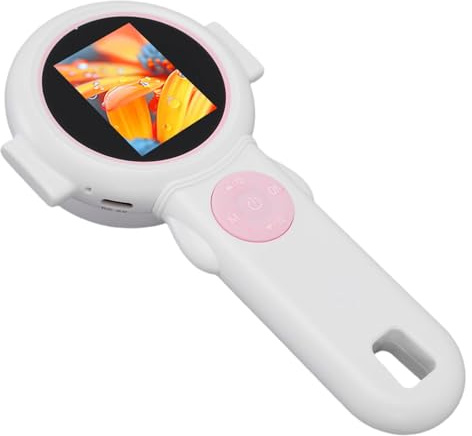 Cocoarm Microscopio Portatile, Microscopio Digitale Portatile in ABS con Fotocamera, Schermo da 2 Pollici 2MP 1080P 500X Obiettivo Zoom 4X per Bambini Studenti Esplorazione all'aperto Apprendimento