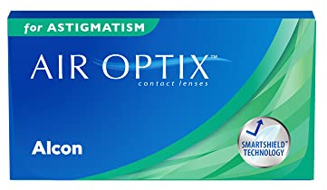 Air Optix for Astigmatism Monatslinsen weich, 6 Stück, BC 8.7 mm, DIA 14.5 mm, CYL -0.75, ACHSE 100, +2.75 Dioptrien