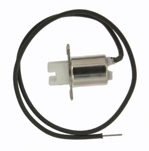 Leviton Lampholder, Incandescent, R7s RX7s Base, Plunger, Keyless, Unglazed Porcelain, Flange Mount, Single Circuit, 554, White
