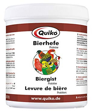 Quiko Bierhefe 400g - Eiweißreiche Ergänzung zum täglichen Futter für Ziervögel