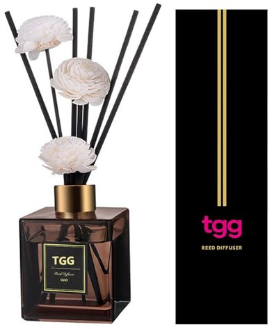 Reed Diffuser Set, 6.7oz(200ml) lavendel jasmin fresia aromaterapi-diffuserset med pinnar, hemluftfräschare essentiell oljediffuser för sovrum badrum kontor. (H-hotell)