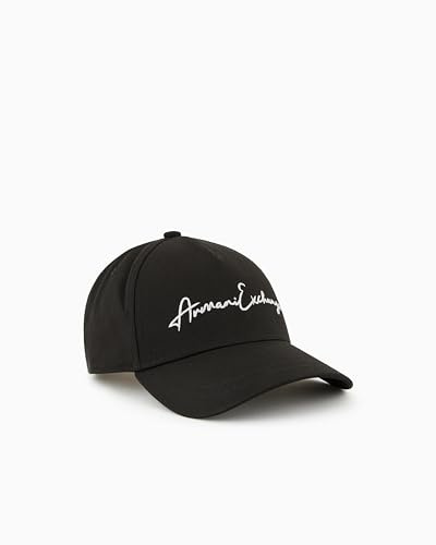 Armani Exchange Herren The Grid, Embossed Logo, Sustainable Baseball Cap