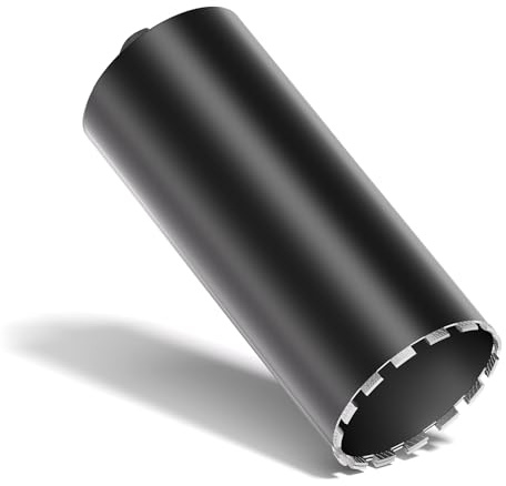 Wiltec Diamantbohrkrone Typ 2 (Mesh) Ø 200 mm, Bohrkrone 450 mm, 1¼ UNC Nassbohrkrone, Diamantbohrer für Beton, Stein, Granit