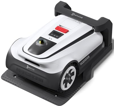 ECOVACS GOAT A3000 LiDAR Robot Tagliaerba Senza Filo Perimetrale 3000m², Dual-LiDAR Doppie lame Rasaerba Robot, 45 minuti Ricarica Veloce, Potenza di Taglio 100W, Tosa di Precisione Edge, Pendenza 50%