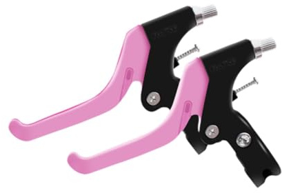 Folpus Lot de 2 leviers de Frein pour vélo pour Enfants, Accessoires de Remplacement, durabilité, Facile à Installer, poignée de Frein pour vélo pour Enfants, Rose
