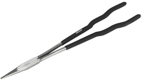 Sealey S0925 Extra-Long Straight Needle Nose Pliers, 400mm, Silver