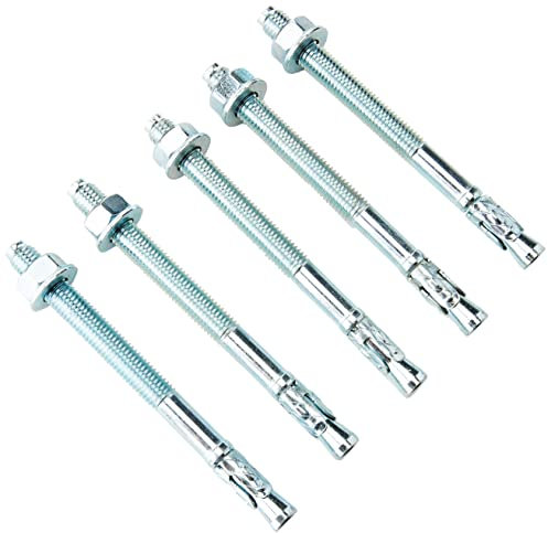 AHC K-ZYTB12150B5 M12 x 150 mm Through Bolts - Zinc Plated (Pack of 5)