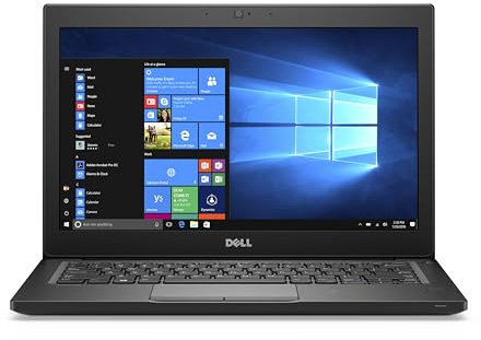 Dell Latitude 7280 12.5-Inch Laptop - (Black) (Intel Core i5-7200U 2.5 GHz, 8 GB RAM, 128 GB SSD, Windows 10 Pro)