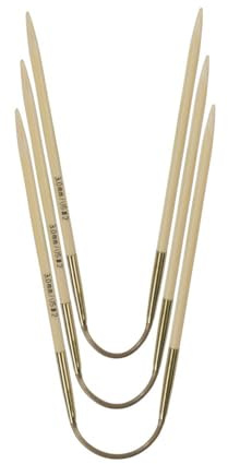 Addi - Addi CraSyTrio Bambu (21cm, 2.75mm) Flexibel Stickning Nålar - 3 Nålar