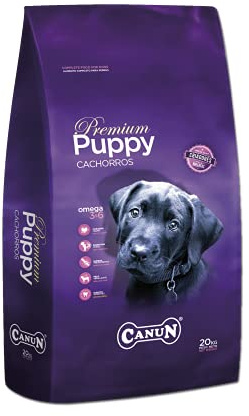 Pienso para Perros Cachorros, Razas pequeñas y Medianas Rico en Pollo Alimento seco para Perros 20 kg Canun Puppy Cachorros