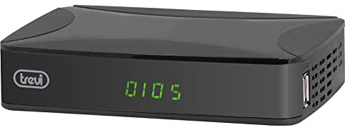 Trevi HE 3368 T2 Decoder Digitale Terrestre HD DVB-T2 con H.265/HEVC 10 Bit, HDMI, Scart, USB, Telecomando