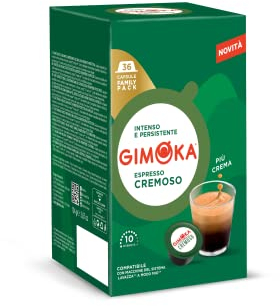 Gimoka - Compatibile Per Lavazza - A Modo Mio - 144 Capsule - Gusto CREMOSO - Intensità 10 - Made In Italy