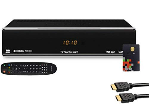 Thomson - Receptor de TV Satélite HD + Tarjeta de acceso TNTSAT V6 + Cable HDMI