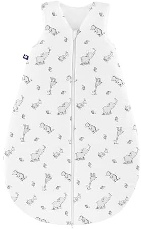 Julius Zöllner Sommerschlafsack, 0,5 TOG, waschbar bei 60°C, Made in Germany, Oeko TEX Standard 100, Safari, Gr. 80