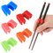 5 Piezas Palillos Reutilizables Ayudantes Palillos Entrenamiento Conector Bisagras Palillos Entrenador Fácil para Adultos, Principiantes o Aprendices (Multicolor)