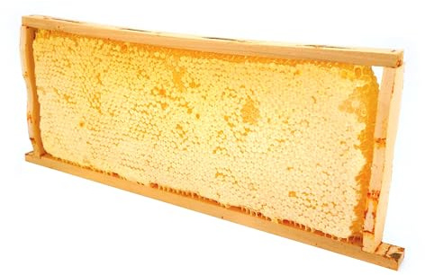 ImkerPur® Honigwabe mit Akazien-Honig, 3 kg, im traditionellen Holzrähmchen, wertet jedes Buffet auf, nicht nur im Restaurant oder Hotel (Konventionell)