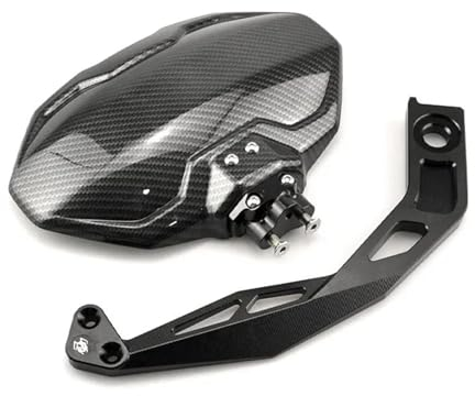 Motorrad HintenKotflügel Für Für MT09 Für FZ09 2013-2021 Für XSR900 2016-2020 Motorrad Kotflügel Hinten Rad Spritzen-schutz fender Kennzeichen Rahmen Motorrad Schutzblech ( Farbe : Carbon fiber look2