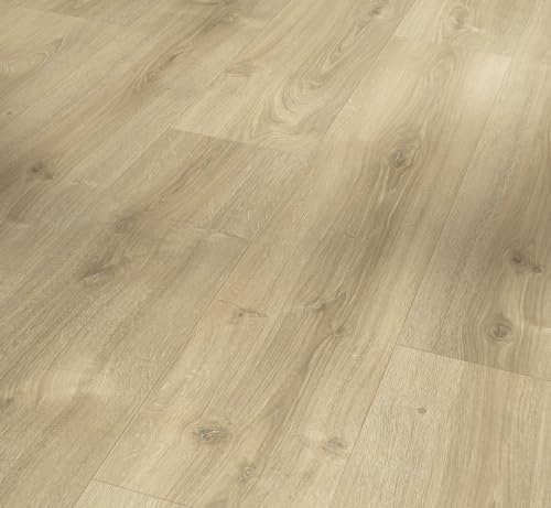 Parador Dekorboden Laminat Basic 600 Eiche Nova hell gekälkt Naturstruktur Breite Landhausdiele 4-V-Fuge