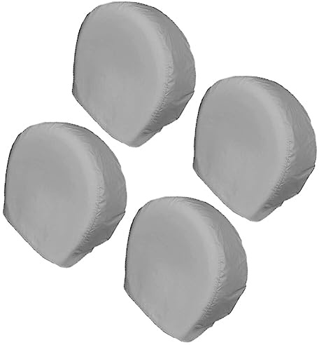 4 Stück Reifenabdeckungen Tragbare Universal Wasserdicht Reifentasche 420D Oxford Tuch Auto Reifenschutz-Schutz für Auto SUV LKW Wohnmobil Anhänger Passend für 101–106 cm Durchmesser, 40 cm Breite