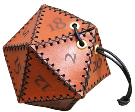 Hohopeti Würfelbeutel Aus Leder Mit Kordelzug Tragbarer Würfel Organizer Verschleißfeste Würfeltasche Für Schmuck Spielkarten Münzen Und Kleine Gegenstände Leicht Zu Reinigen Transportieren