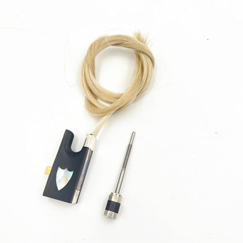 Geigenzubehör Violine Bogen Kupfer Zubehör Mit Bogen String Bogen Haar Bogen Zubehör Schwanz Bibliothek Teile(4/4 silver)