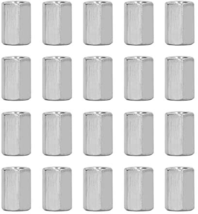 20-teiliges Sechskantmuttern-Set, M8-Sechskant-Kupplungsmuttern-Set, Gewinde-Kupplungsmuttern, Sechskant-Verbindungsmutter, Feingewinde-Kupplungsmuttern für Bolzen und Bolzen